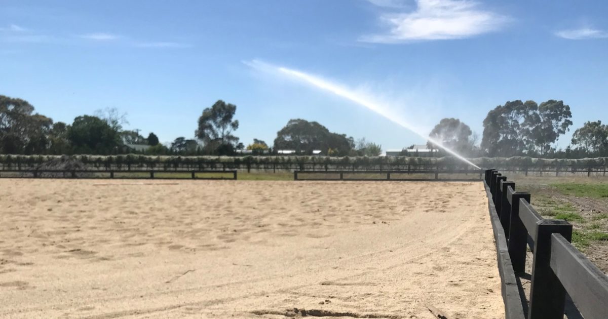 Case Study Irrigating horse arenas on Mornington Peninsula.